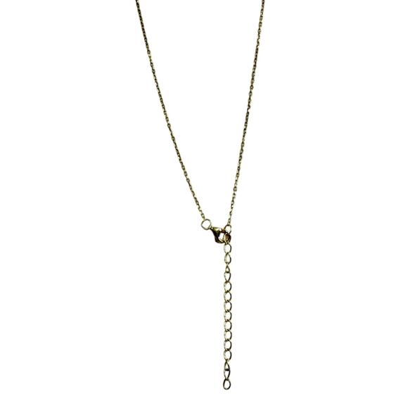 Rachel Zoe Designer Crystal Bar Pendant Necklace – Gold-Tone Sterling Silver - Picture 2 of 4
